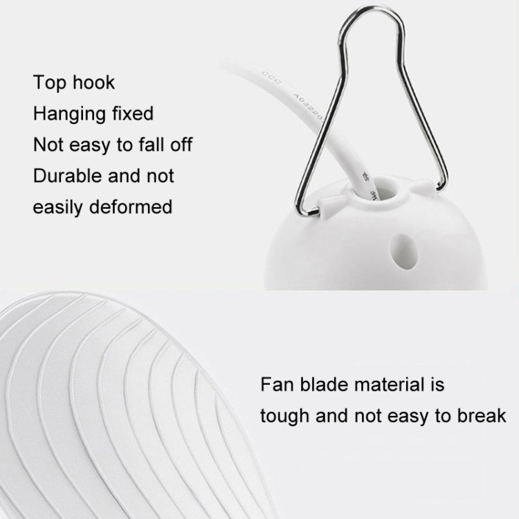 USB Home Dormitory Mute High Wind Power Mini Fan Six Blade Small Ceiling Fan, Style: Single Fan