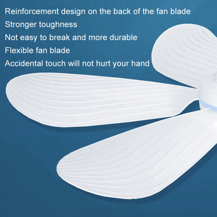 USB Home Dormitory Mute High Wind Power Mini Fan Six Blade Small Ceiling Fan, Style: Single Fan