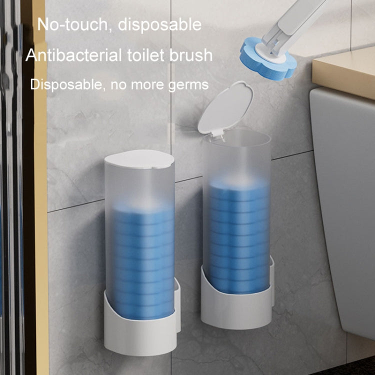 Luxuriate in Lavender: 6-Piece Disposable Toilet Brush Set with Lavender Scented Brush Heads for Effortless Cleaning