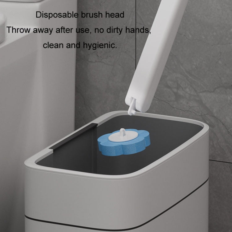 Luxuriate in Lavender: 6-Piece Disposable Toilet Brush Set with Lavender Scented Brush Heads for Effortless Cleaning