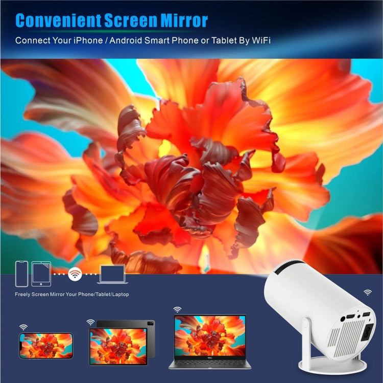 HY300 PRO Smart Projector Android 11.0 System 120 Lumen Portable Projector(UK Plug)