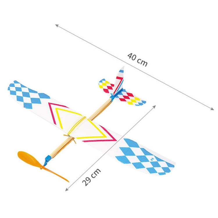 Rubber Bands Power Airplane Model DIY Technology Small Craft Children Science Experiment Class Puzzle Toy, Rubber Bands Power Airplane Model