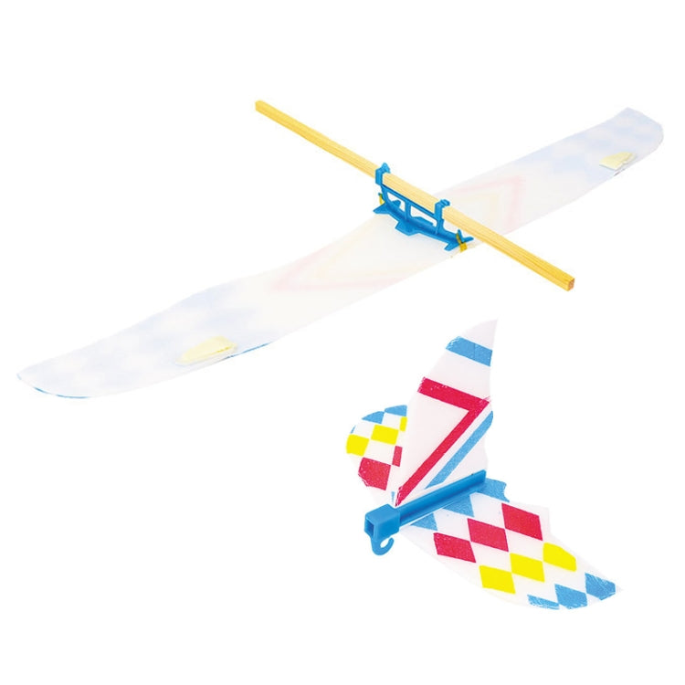 Rubber Bands Power Airplane Model DIY Technology Small Craft Children Science Experiment Class Puzzle Toy, Rubber Bands Power Airplane Model