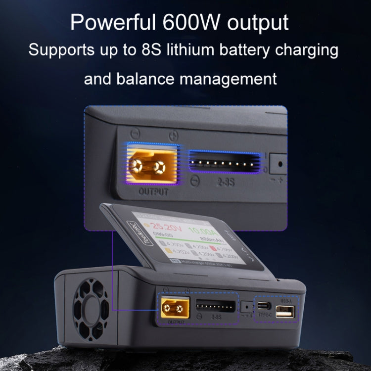 ToolkitRC M9 600W Airplane Li-Po Battery Balance Charger With Voice Function, M9