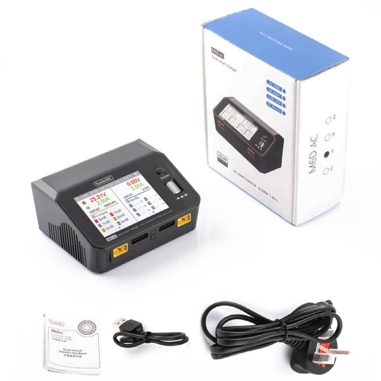 ToolkitRC M6DAC Dual Way Aeromodelling Drone Li-Po Battery Balance Charger, M6DAC
