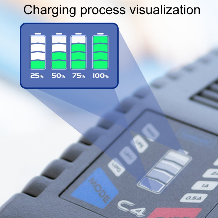 ToolkitRC C4 50W Drones Simple Li-Po Battery Balance Charger, C4