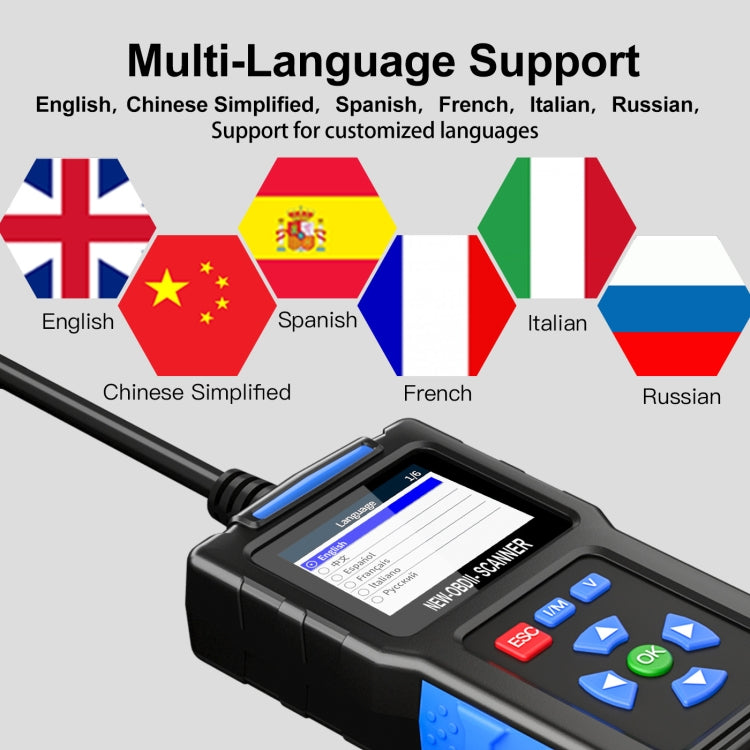 Automobile Fault Diagnostic Instrument OBD2 Engine Tester ELM327, T200