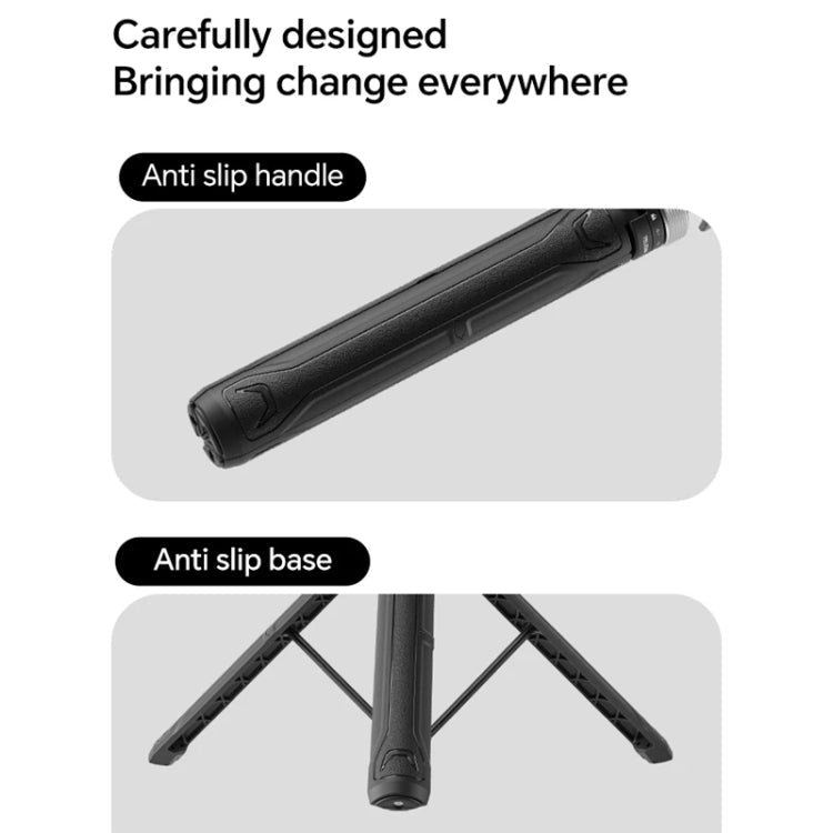 TELESIN 360 Degree Rotation 1.5m Selfie Stick Foldable Tripod for DJI, Insta360, GoPro and Other Action Cameras, S1-TSS-01