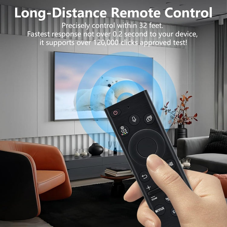 For Samsung Smart TV BN59-01385A Replacement Remote Control, Battery, Charging