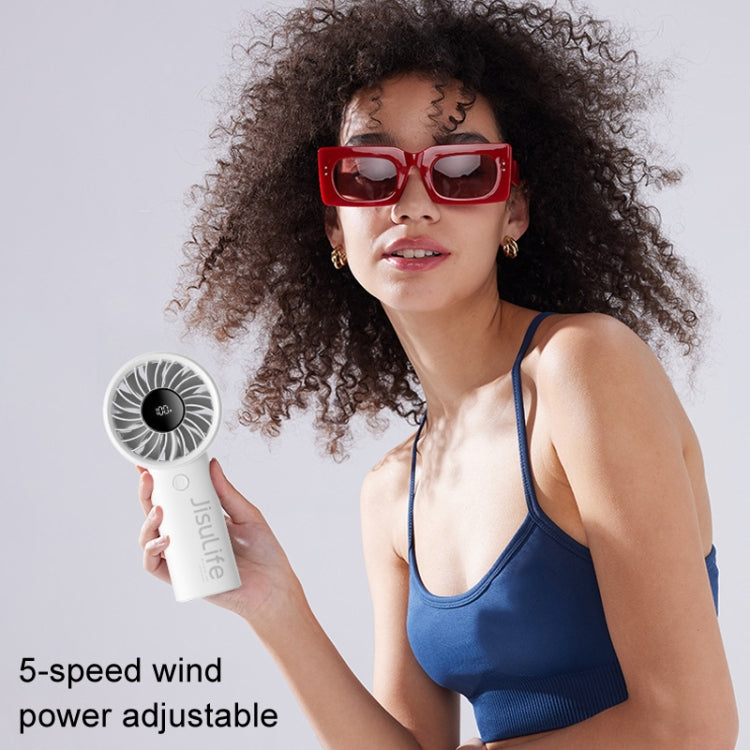 JisuLife Life4 Handheld Portable Small Rechargeable Fan, 5000mAh Gray, 5000mAh Black, 5000mAh Pink