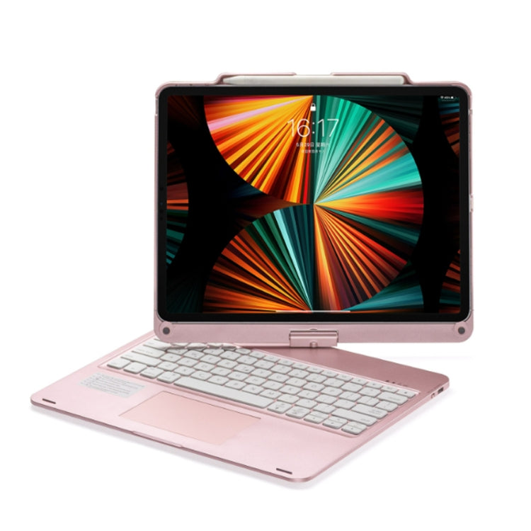 For iPad Pro 12.9 Inch 2022/2021/2020/2018 Tablet Bluetooth Touch Keyboard With Backlight 360 Degree Rotation