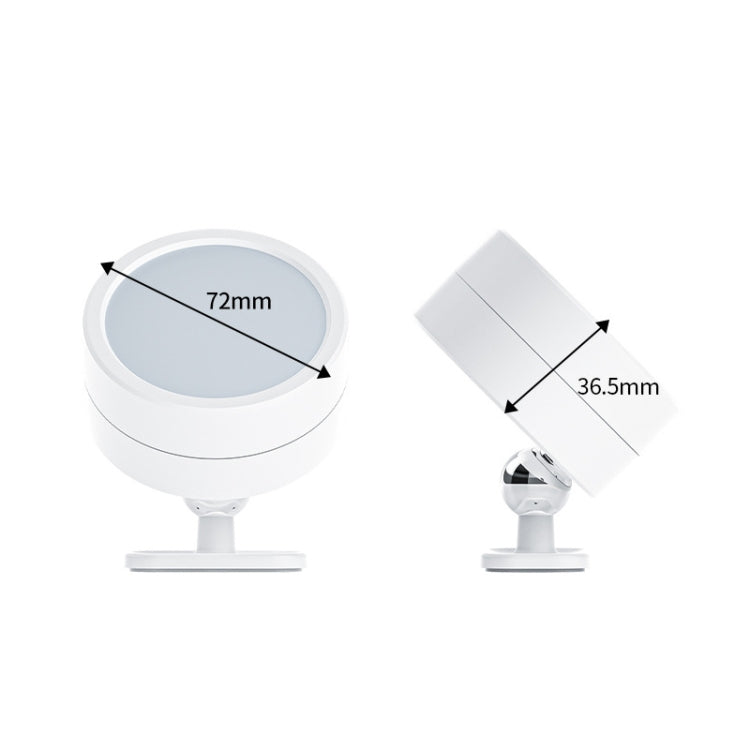 LED 360 Degree Rotating Lamp Magnetic Cabinet Spotlight Atmosphere Night Light, White, Black