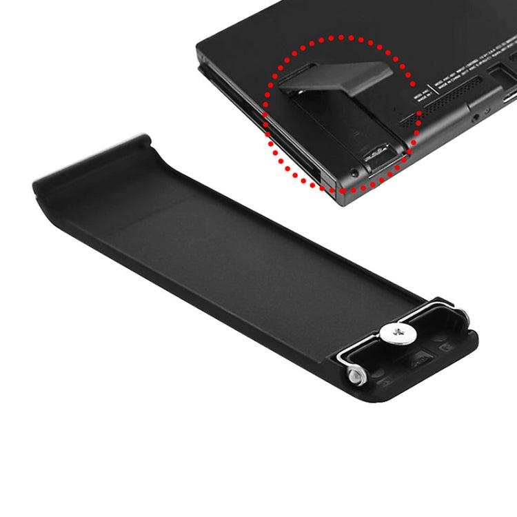 For Nintendo Switch Console 2pcs Replacement Kickstand Back Shell Holder, Transparent White, Black, White, Red, Blue