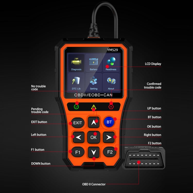 OBD Car Battery Fault Scanning Diagnostic Instrument