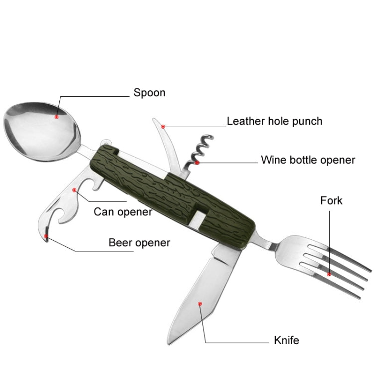 6-Opening Multifunctional Outdoor Camping Detachable Folding Tableware(SY-FT020)