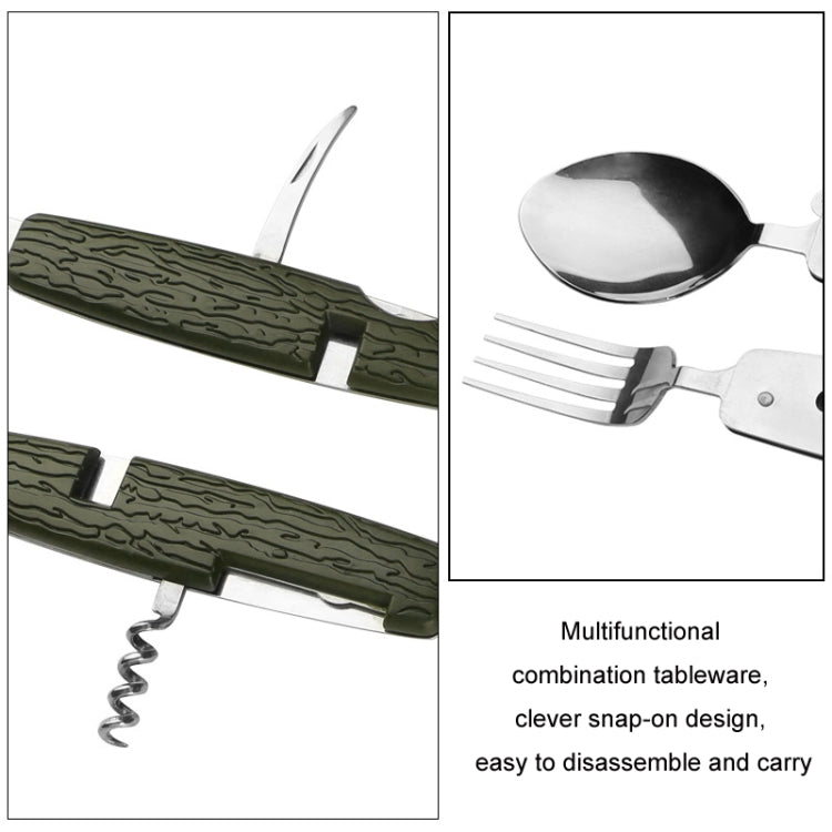 6-Opening Multifunctional Outdoor Camping Detachable Folding Tableware(SY-FT020)