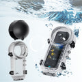 For Insta360 X4 aMagisn 50m Depth Waterproof Protective Case Quick Release Invisible Diving Cover, Waterproof Case