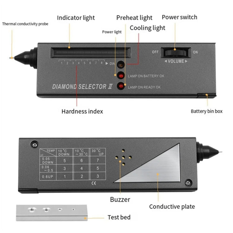 Diamond Tester Pen Thermal Conductivity Gemstone Identification Tool