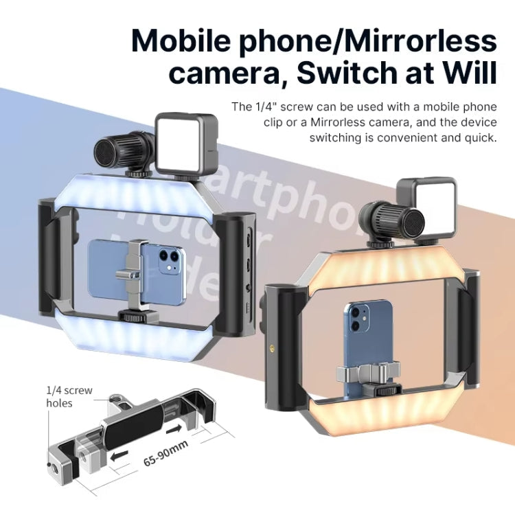 Ulanzi U-Rig  Camera Smartphone Video Rig Ring Light Rechargeable Video Light With Bluetooth Remote Control