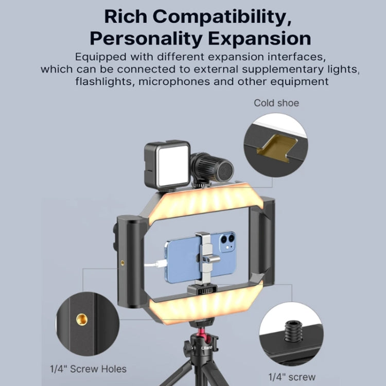 Ulanzi U-Rig  Camera Smartphone Video Rig Ring Light Rechargeable Video Light With Bluetooth Remote Control