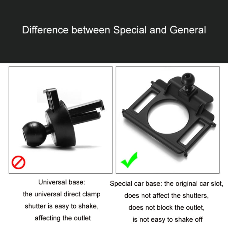 For Volkswagen Car Air Outlet Modified Mobile Phone Holder Base, 05-13 Touran, 08-12 Lavida, 08-12 Bora, 09-13 Golf 6, 11-15 Passat, 11-18 POLO, 11-18 Touareg, 17-21 Magotan/19-20 CC, 14-20 Golf, 12-14 Sagitar, 12-14 Magotan                            ...
