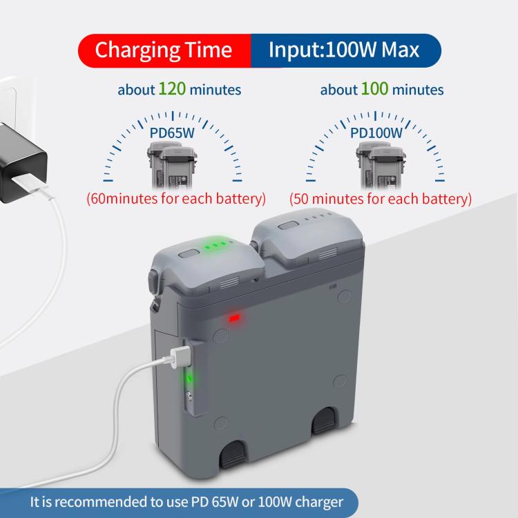 For DJI Air 3S /Air 3 YX Two-Way Charger Battery Manager, Two-Way Charger