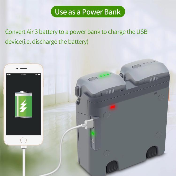 For DJI Air 3S /Air 3 YX Two-Way Charger Battery Manager, Two-Way Charger