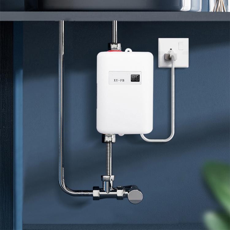 3000W Small Tankless Electric Water Heater For Kitchen Bathroom.