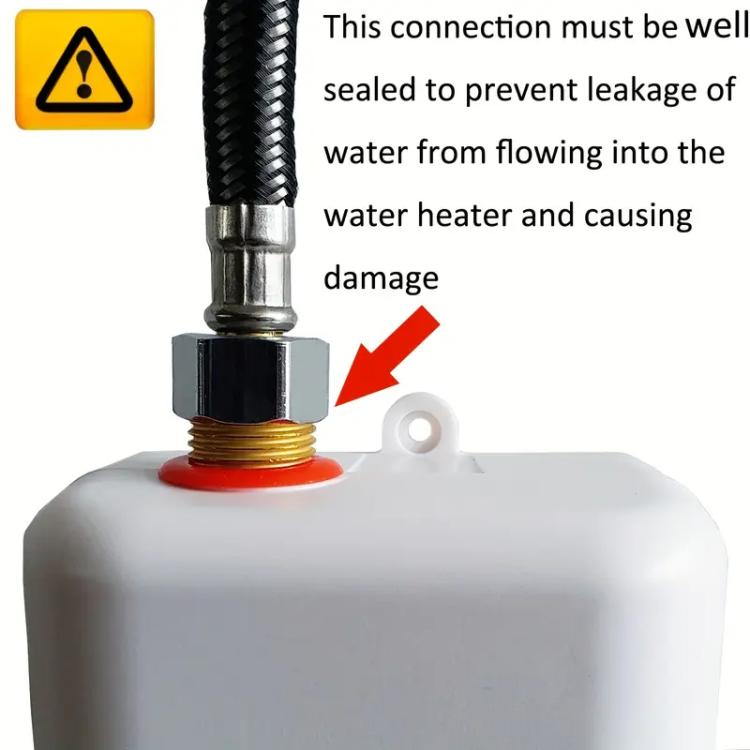 3000W Small Tankless Electric Water Heater For Kitchen Bathroom.