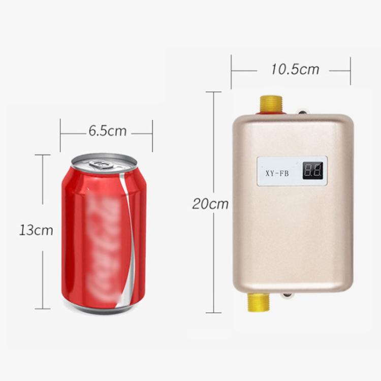 3000W Small Tankless Electric Water Heater For Kitchen Bathroom.