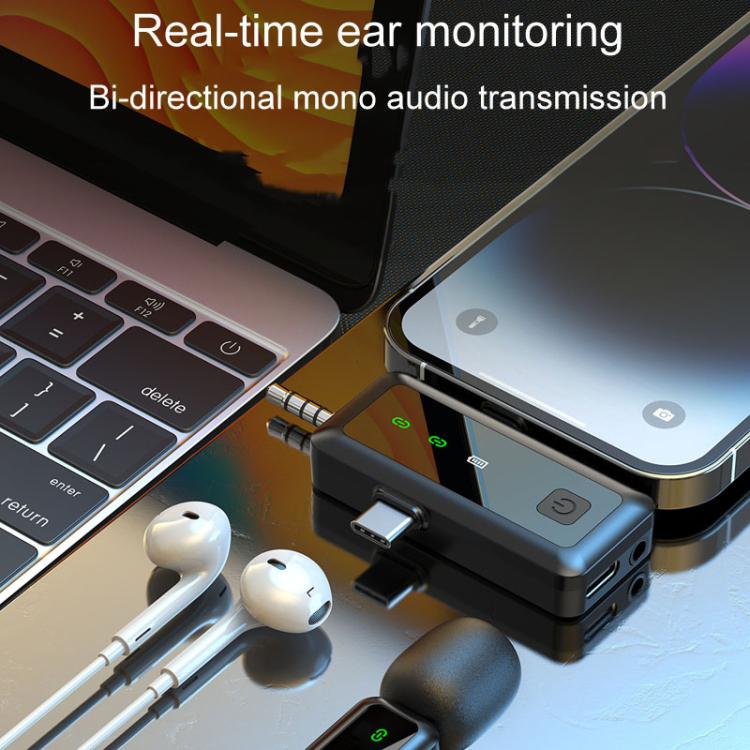 H65 3 In 1 Lavalier Wireless Microphone Outdoor Broadcast Noise Canceling Sports Camera Microphone, Single Mic, Dual Mic