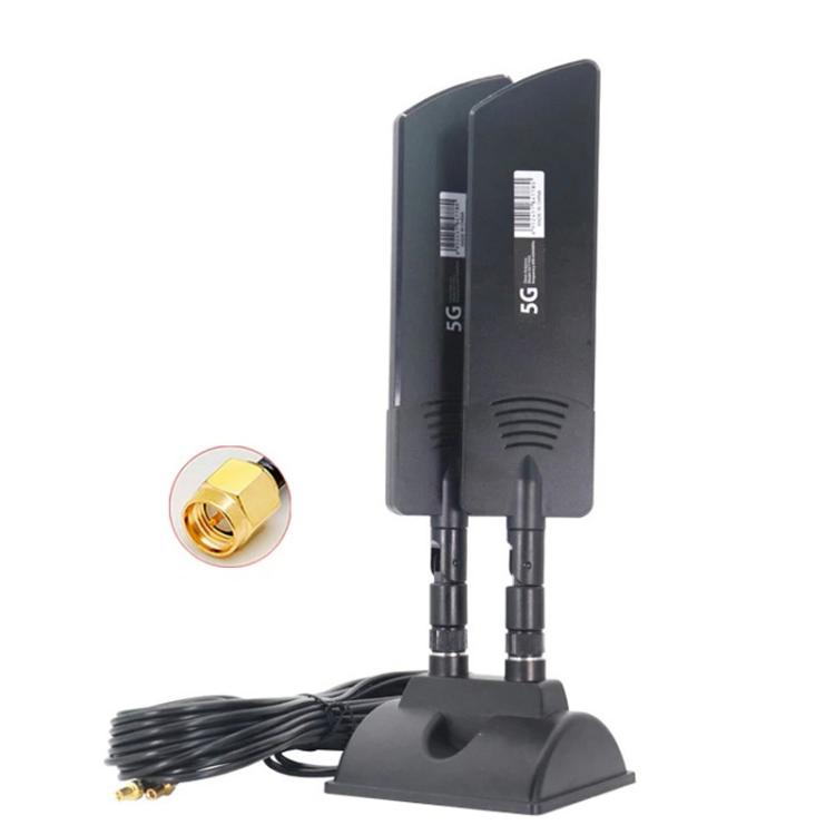 42dbi 5G Router External Antenna Outdoor Long Range WiFi Signal Coverage Booster, SMA Male Black, TS9 Black, SMA Male White, TS9 White