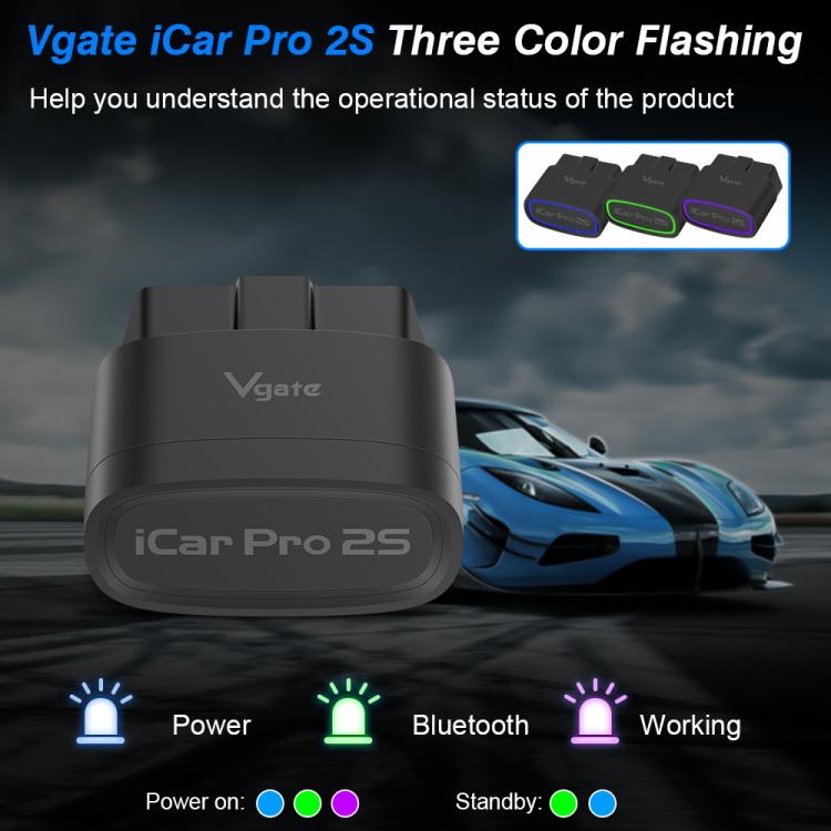 Vgate 3m bps Bluetooth Wireless Wake-up Diagnostic Instrument, Bluetooth 5.3