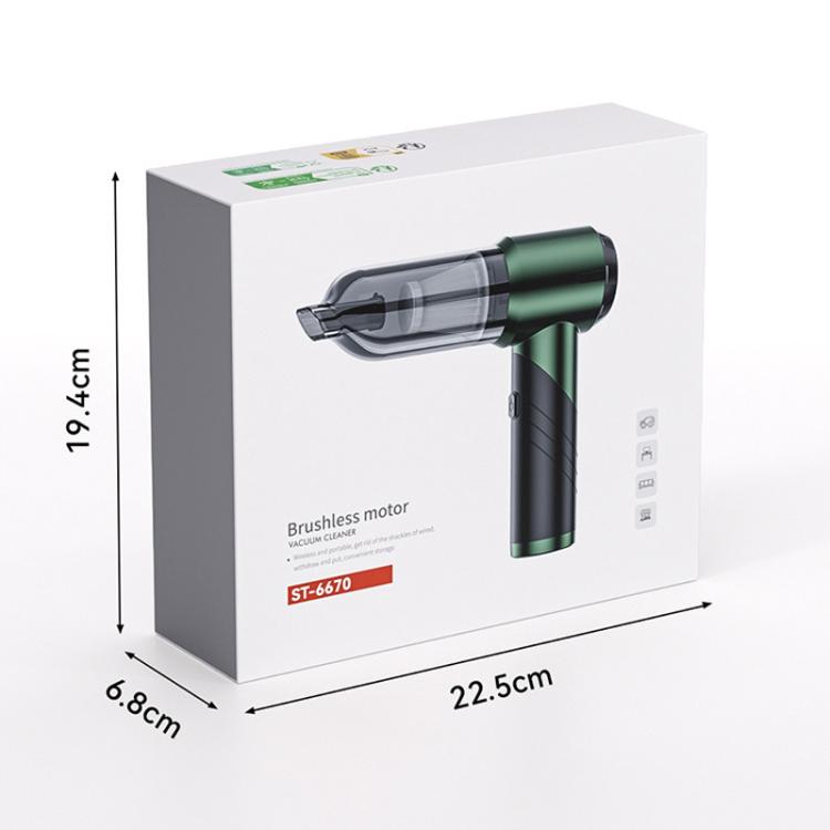 SUITU ST-6670 Handheld Small Brushless Suction Power Foldable Cordless Car Vacuum Cleaner, ST-6670