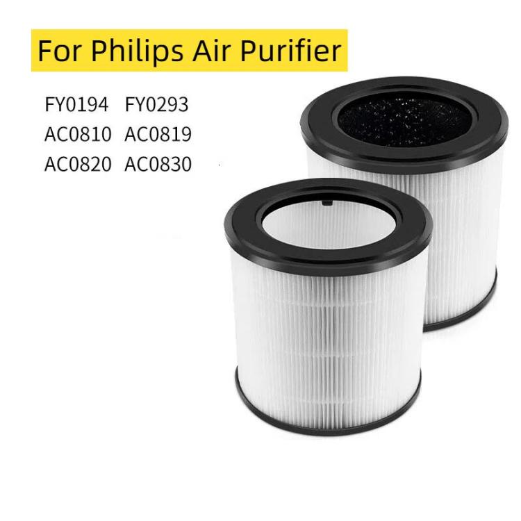 Filter For Philips Air Purifier AC0820 / AC0830 / AC0810 / AC0819, FY0194 HEPA, FY0293 Activated Carbon