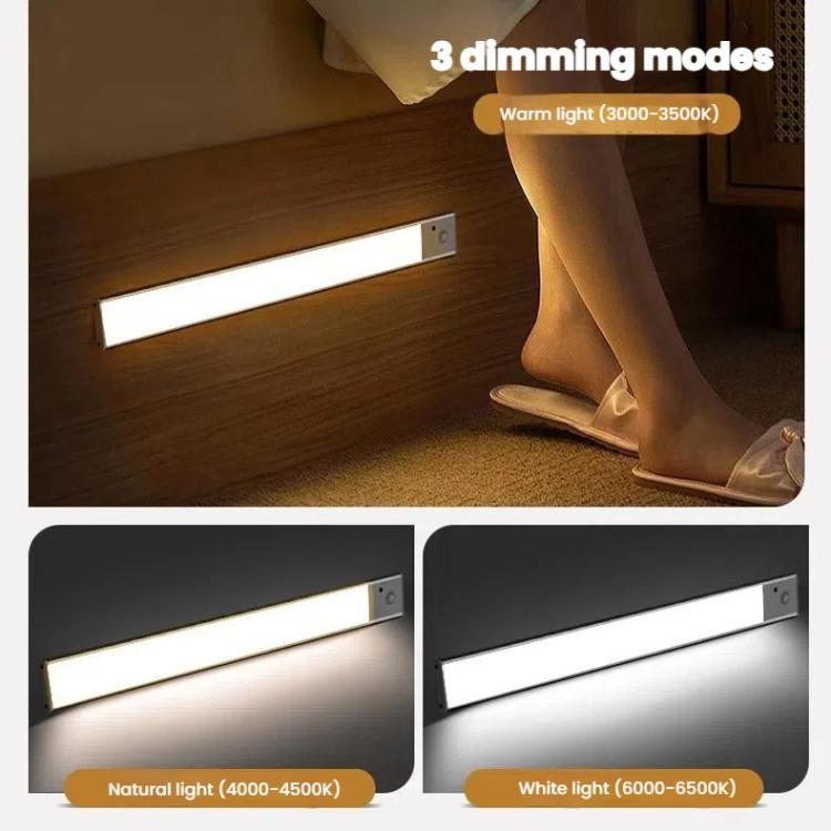 Rechargeable Motion Sensor Light Bar Cabinet Wardrobe Lamp With Remote Control.