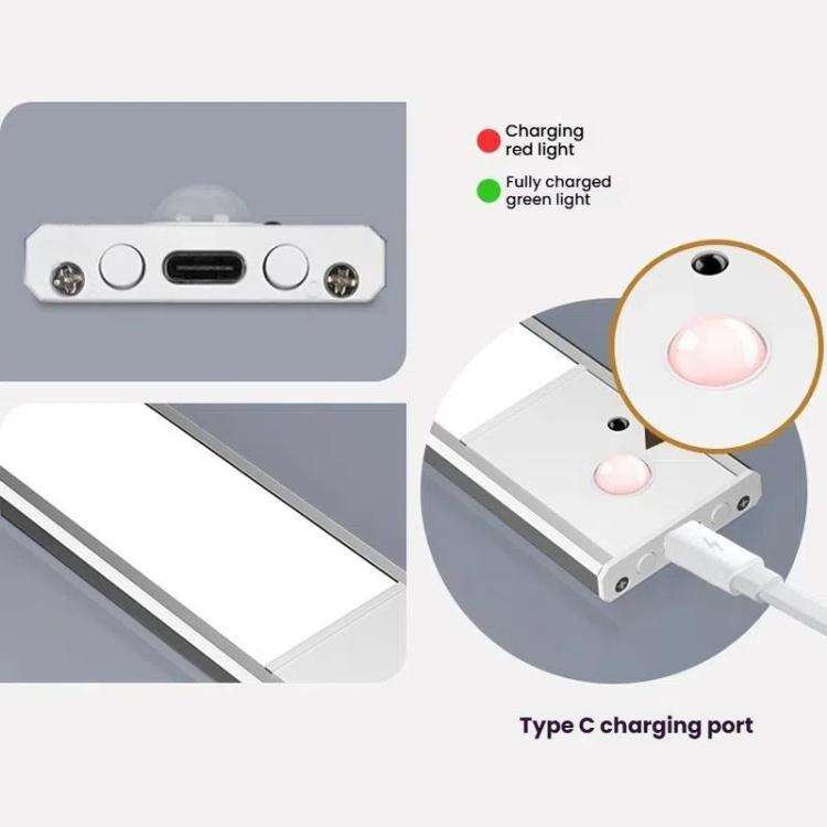 Rechargeable Motion Sensor Light Bar Cabinet Wardrobe Lamp With Remote Control.