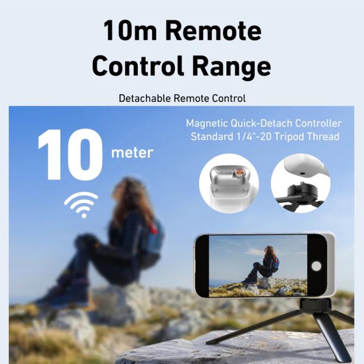 TELESIN P1-MP-10 Magnetic Camera Shoot Hand Grip Bluetooth Remote Control Mobile Phone Camera Handle, P1-MP-10 White, P1-MP-10 Black