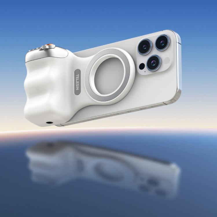 TELESIN P1-MP-10 Magnetic Camera Shoot Hand Grip Bluetooth Remote Control Mobile Phone Camera Handle, P1-MP-10 White, P1-MP-10 Black