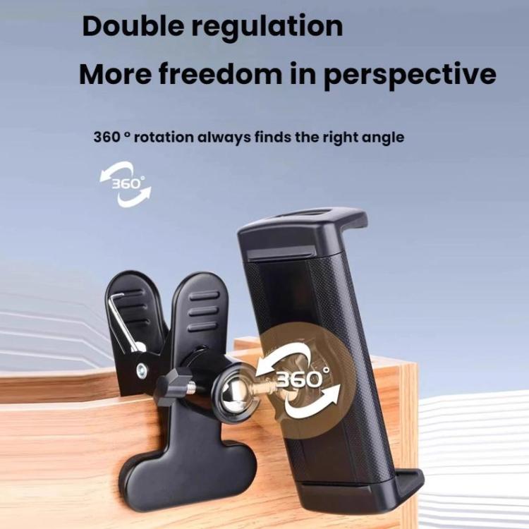 Metal Clamp Gimbal Desktop Holder, For Phones, For Phones And Tablets