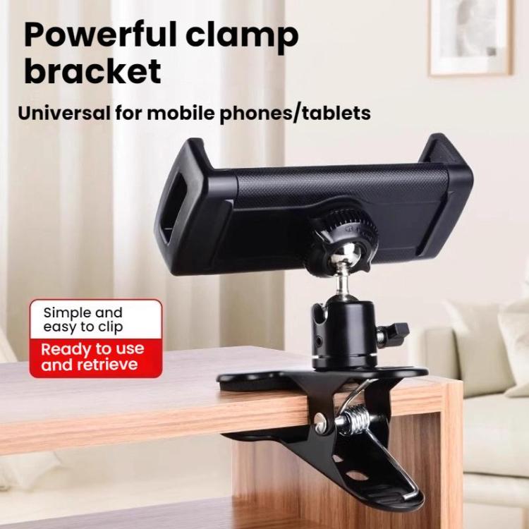 Metal Clamp Gimbal Desktop Holder, For Phones, For Phones And Tablets