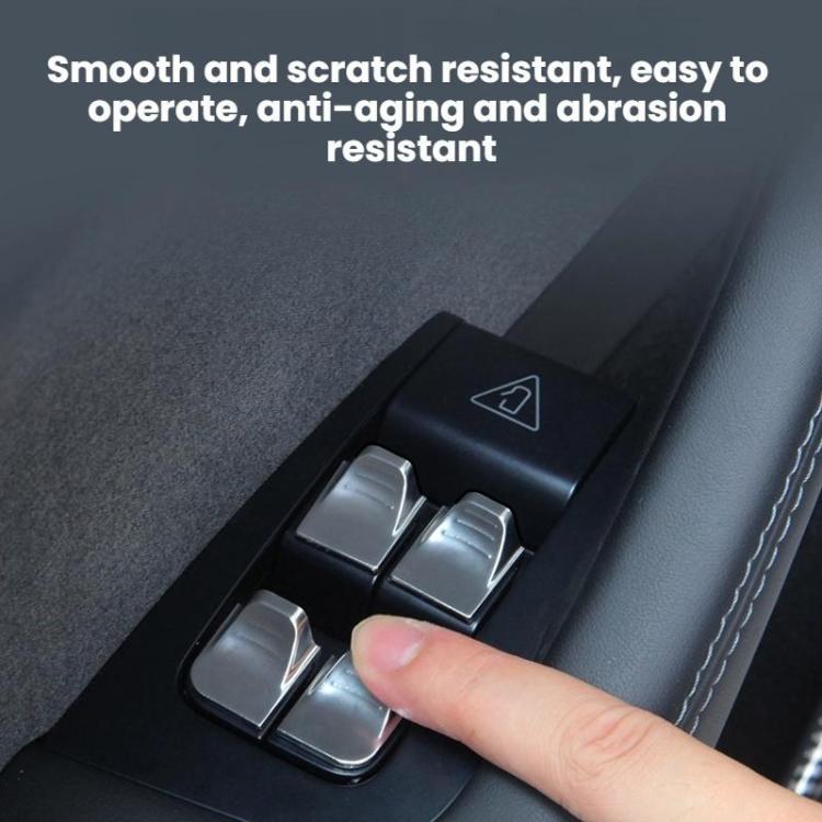 For Tesla 2025+ Model Y Juniper Window Lift Button Sticker, Tesla Model Y Juniper 7pcs /Set