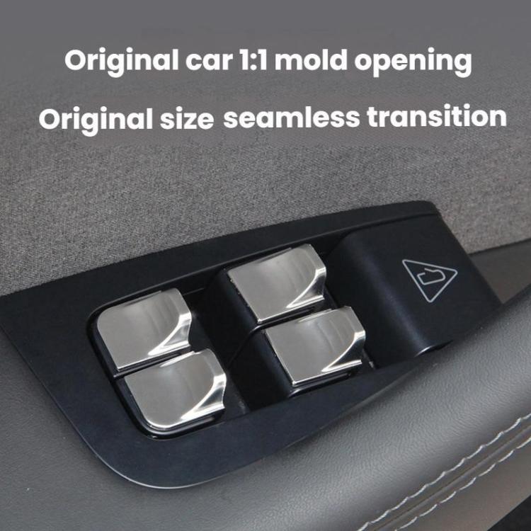 For Tesla 2025+ Model Y Juniper Window Lift Button Sticker, Tesla Model Y Juniper 7pcs /Set