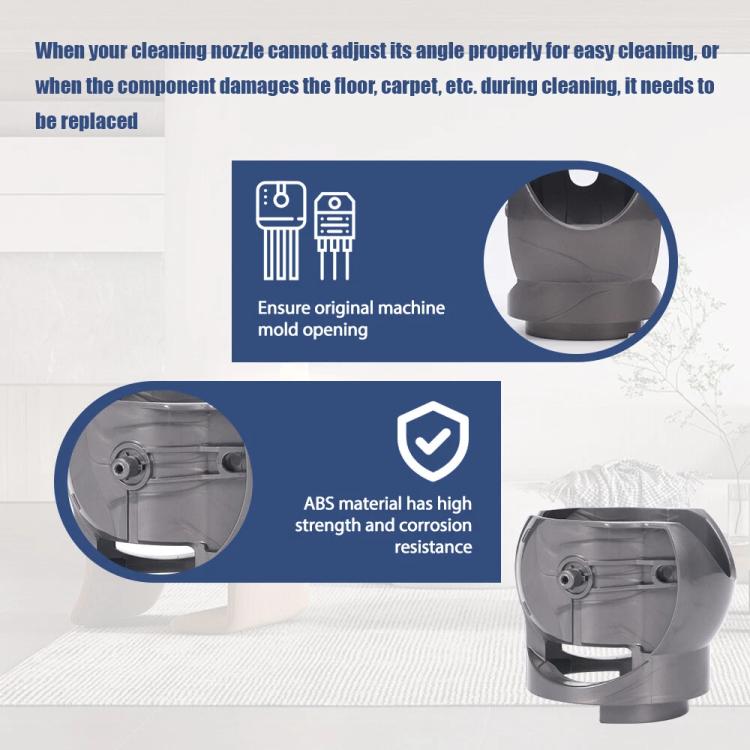 For Dyson V15/V11/V10/G5 100W High Torque Cleaner Head V-Ball Connector Replacement Parts, Connector, Connector+V-Ball Wheel Side