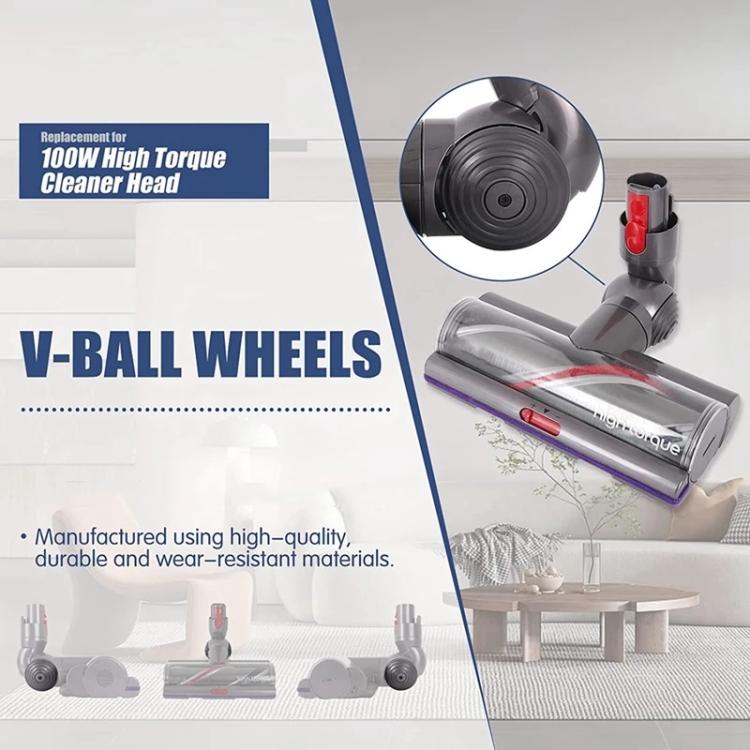 For Dyson V15/V11/V10/G5 100W High Torque Cleaner Head V-Ball Connector Replacement Parts, Connector, Connector+V-Ball Wheel Side