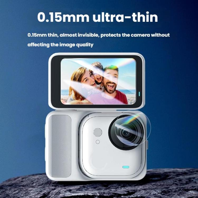 Screen Protector & Lens Film Kit Tempered Glass + Hydrogel HD Protection, For Insta360 GO Ultra  1 Set, For Insta360 GO Ultra  2 Sets