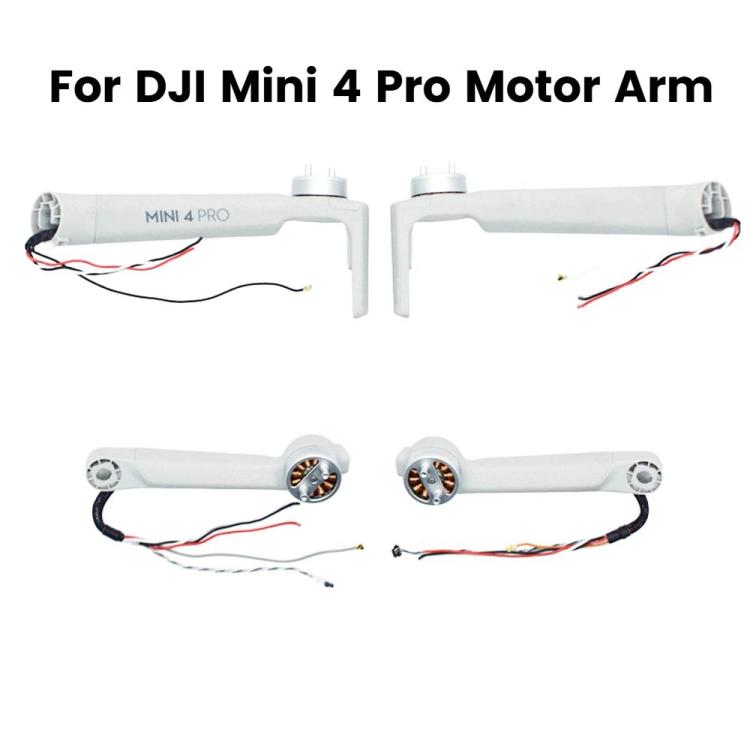 For DJI Mini 4 Pro Drones Arm With Motor Repair Parts, Left Front, Right Front, Left Rear, Right Rear