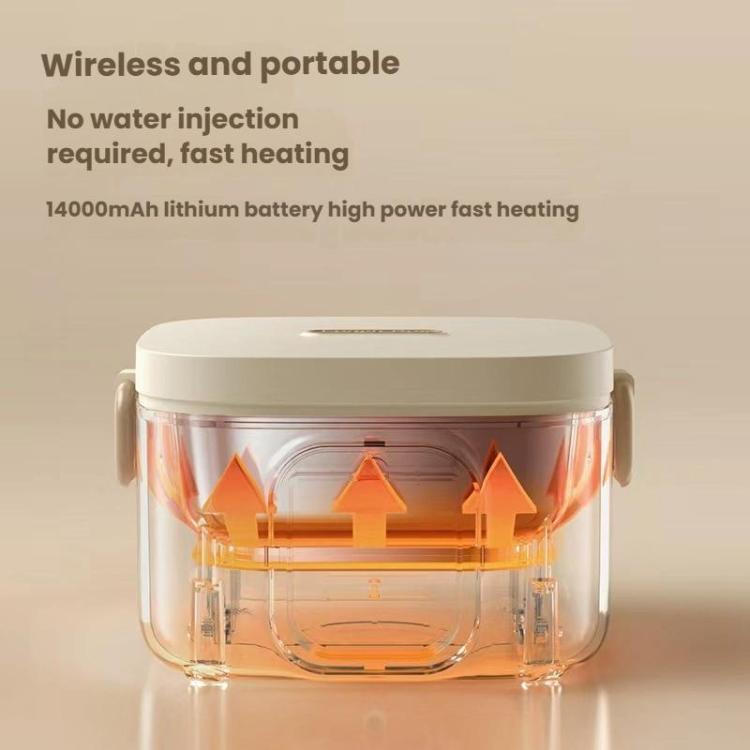 Wireless Charging Lunch Box No Water Needed With 304 Stainless Steel Inner Pot, FH-2B 500 ml, FH-2A 800 ml
