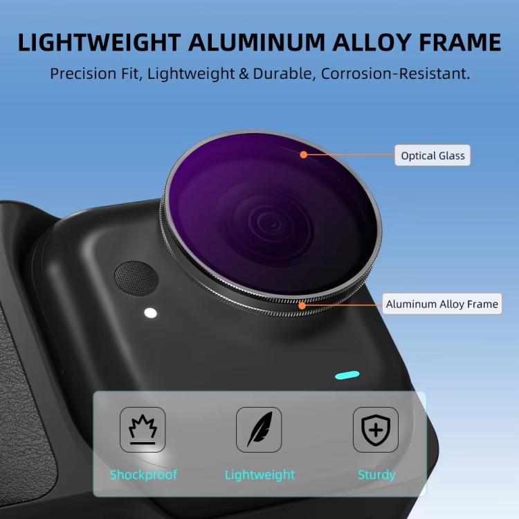 For Insta360 Go Ultra BRDRC Lens Filter Camera Accessories, UV, CPL, ND16, ND8+ND16+ND32
