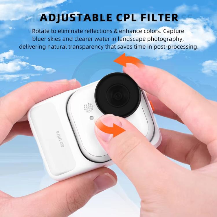 For Insta360 Go Ultra BRDRC Lens Filter Camera Accessories, UV, CPL, ND16, ND8+ND16+ND32